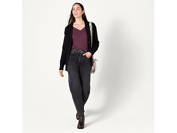 Amazon Essentials Women Large Slim Cinched T-Shirt