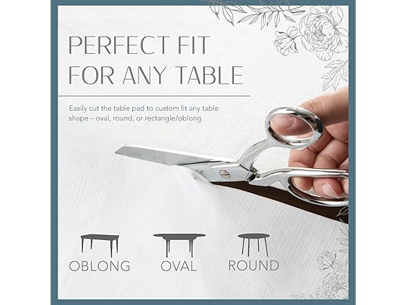 Elrene Deluxe Heavy Duty Table Pad Protector