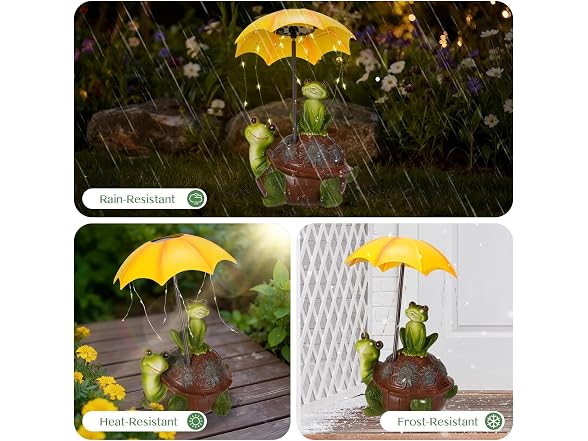 Paxato Solar Garden Statues Decor Turtle