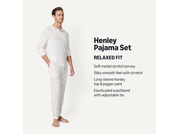 Amazon Essentials Sofia Grainge Men Henley Set