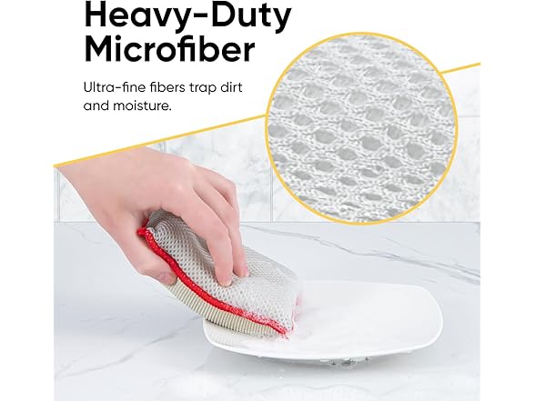 Microfiber Dish Sponges 18-Pack