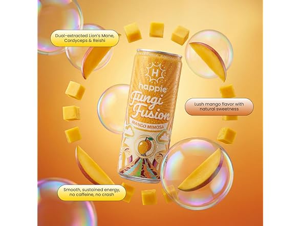 6PK Happie Fungi Fusion Mango Mimosa – Sparkling