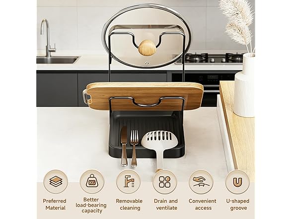 Pot Lid Storage Rack