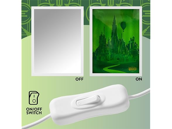 Wicked Emerald City Revealing Image Mirror