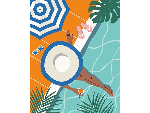 Ravensburger Creart Pool Time Paint by Numbers Kit for Adults