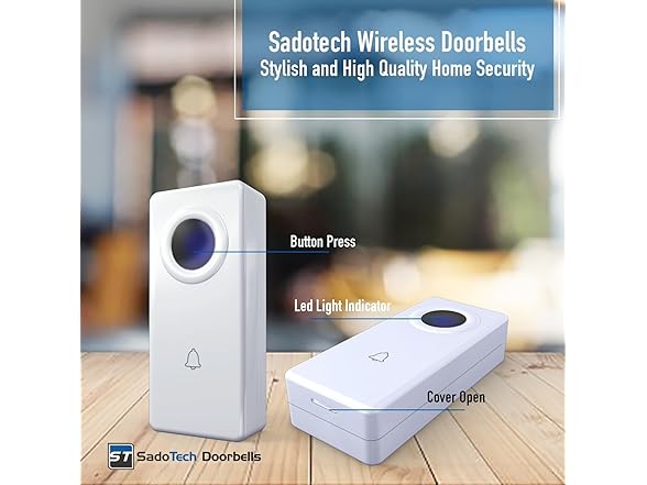 3 Pack Wireless Doorbell & Chime Kit