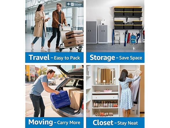 VISVEIL 6 Pack Heavy Duty Moving Bags