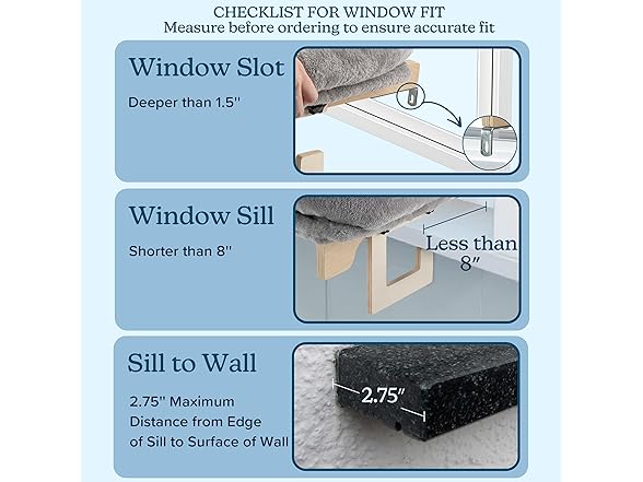 Cat Bed for Window Sill - Cat Window Per