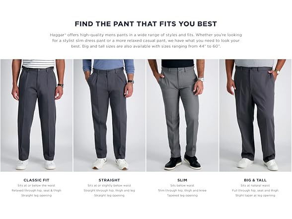 Haggar Men's Pant Black (29x32)