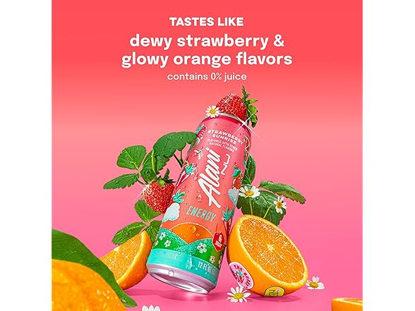 12PK Alani Nu STRAWBERRY SUNRISE Sugar Free