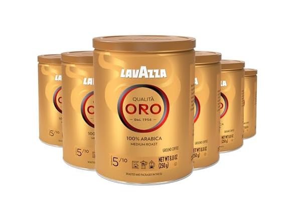 Lavazza Qualita Oro Ground Coffee, Medium Roast