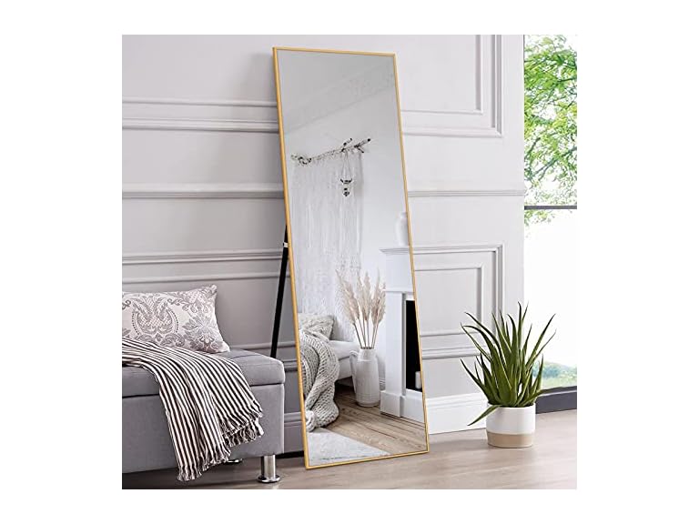 NeuType 59"x20" Full Length Mirror Floor Mirror with Standing Holder