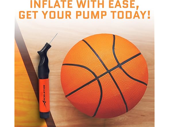 ACELETIQS Ball Pump for Sports Balls