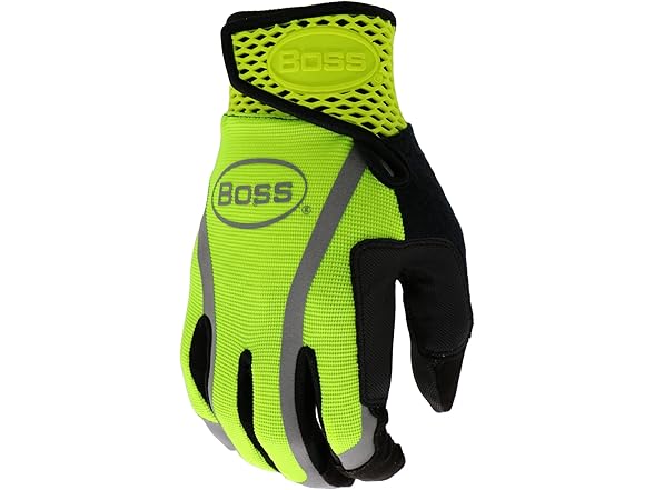 BOSS B52071 High-Vis Utility Synthetic Leather Palm