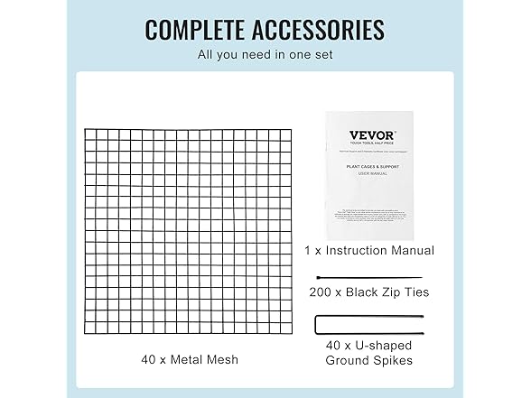 VEVOR 10 Pack Plant Protector from Animals