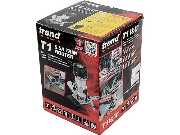 Trend T1 Trim Router with Extended Trim