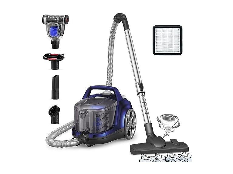 Aspiron HEPA Canister 3.7Qt Vacuum Cleaner