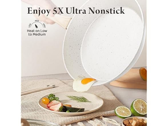 24 Pcs White Cookware Set