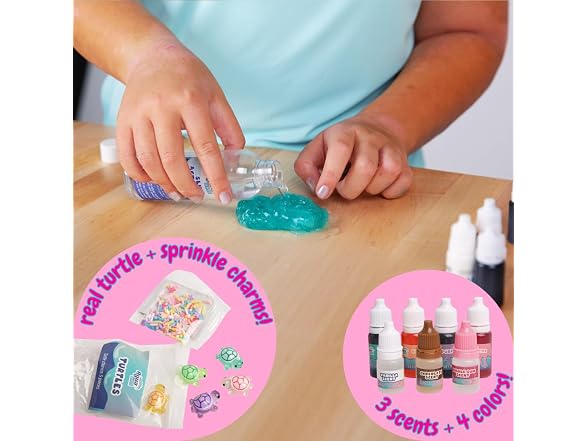 Aqua Endless Summer Turtle Swirl Ice Cream DIY Slime Kit