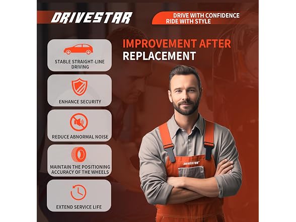 DRIVESTAR 13 PCS Front Suspension Kit Ball Bar