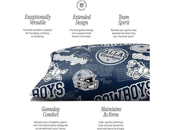 DALLAS COWBOYS Plush Body Pillow