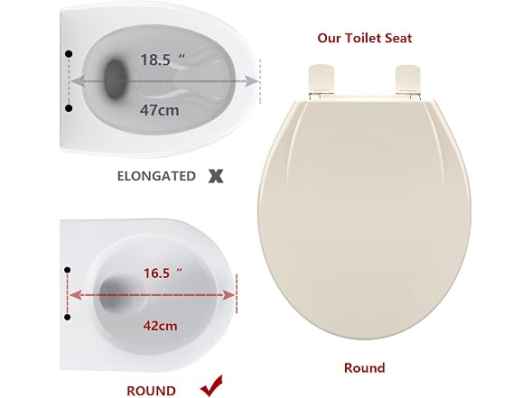 GarveeTech Round Toilet Seat with Built-in Toddler Seat
