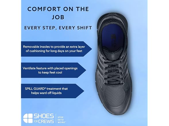 Shoes for Crews Stride Black 10.5 M
