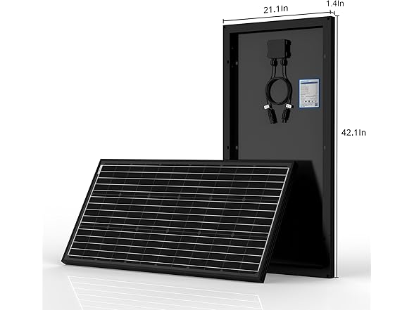 ACOPOWER 100w 12v Monocrystalline Solar Panel
