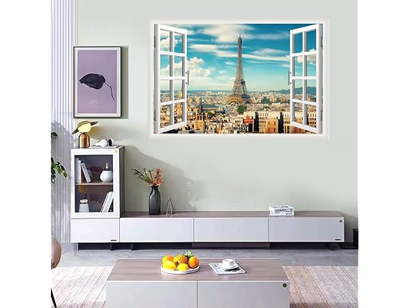 Paris Eiffel Tower Fake Window Sticker