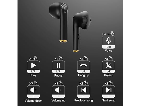 MOEEN IPX5 Bluetooth Wireless Earbuds
