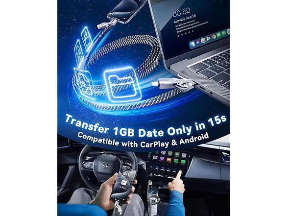 Jixivor 3 FT 4 in 1 Charging Cable