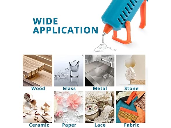 TILSWALL 200pcs Hot Glue Sticks White