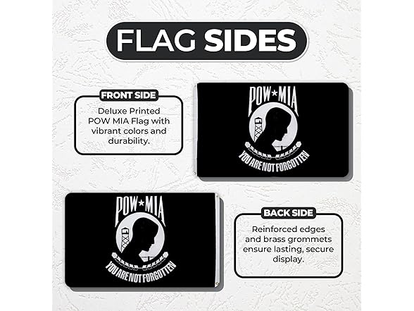 SkyHawk Flags POW MIA Flag 3x5 Ft