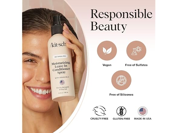 Kitsch Argan Milk Leave In Conditioner