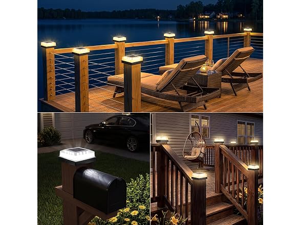 Brightever B0FXLRC2D5 Solar Post Cap Light Outdoor