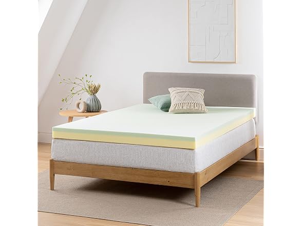 Zinus 4 Inch Green Tea Memory Foam Twin Mattress Topper
