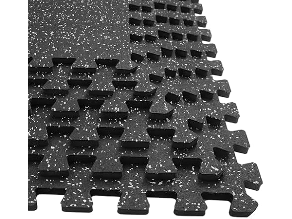 Yes4All Rubber Gym Flooring 0.56"  6 Tiles