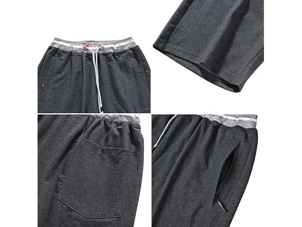 FoxQ Men (XXL) Sweat Casual Comfortable Shorts