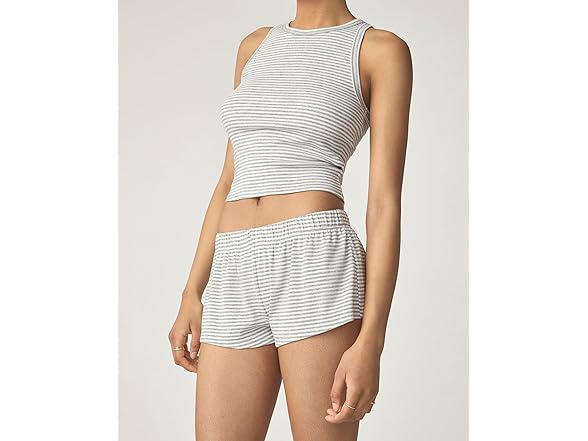 Heather Grey Stripe