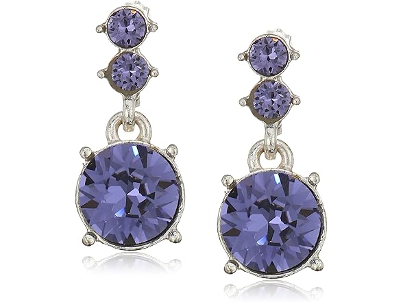 Nine West Women Purple Necklace Earrings Set - Gallery 3