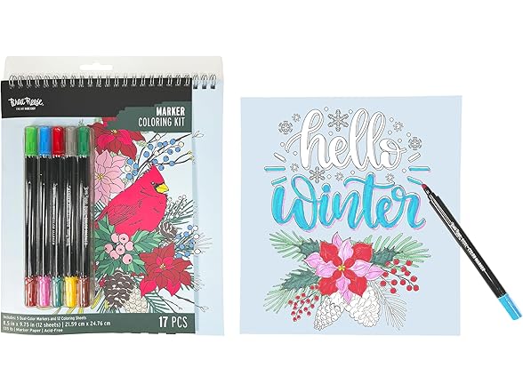 Brea Reese: Marker Coloring Kit - Cardinal