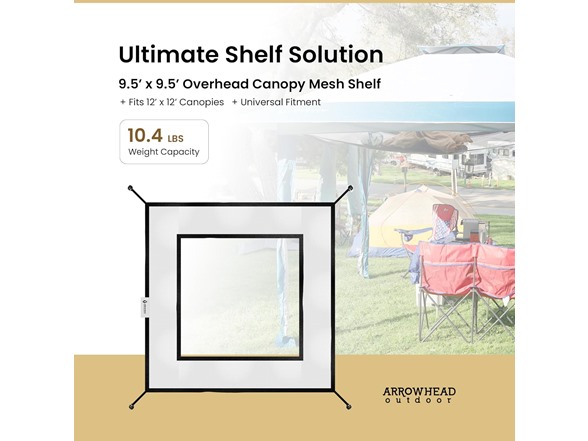 ARROWHEAD OUTDOOR 12' x 12' Canopy Shelf