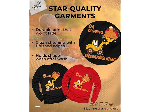 Tstars (5T) Turkey Tractor Thanksgiving Boy Shirt