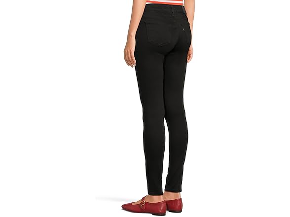Levi's Womens 711 Skinny Soft Black 25 3