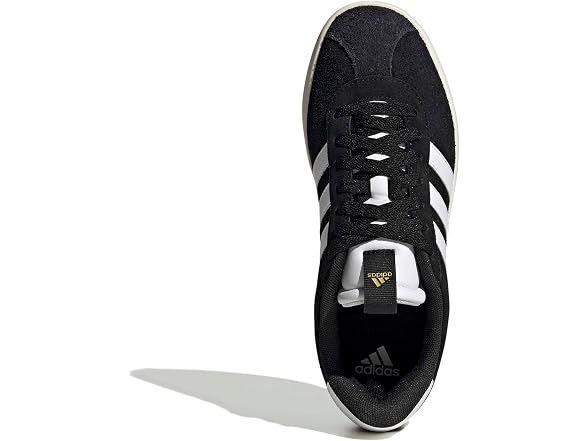 Adidas Womens VL Court 3.0 Sneakers - Black/White/Gold Metallic