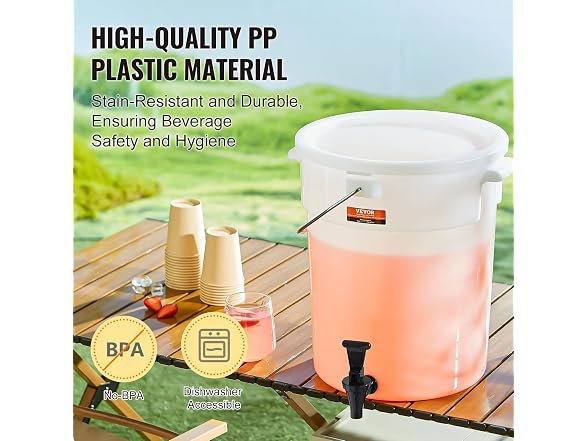 Beverage Dispenser, 5 Gallon Drink Dispensers