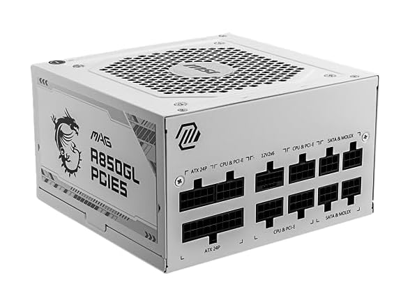 MSI MAG A850 GL PCIE5 WHITE 80PLUS GOLD