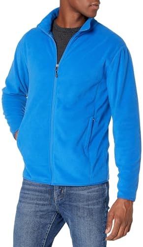 Amazon Essentials Men's Full-Zip Fleece Jacket (Available in Big & Tall), Cobalt Blue, Small