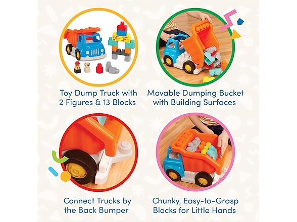 Battat 80pc Large Building Blocks w/Bag