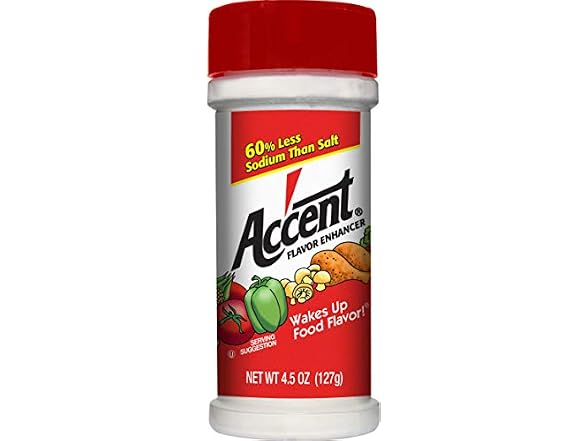 6PK Ac'cent All Natural Flavor Enhancer, 4.5 oz.